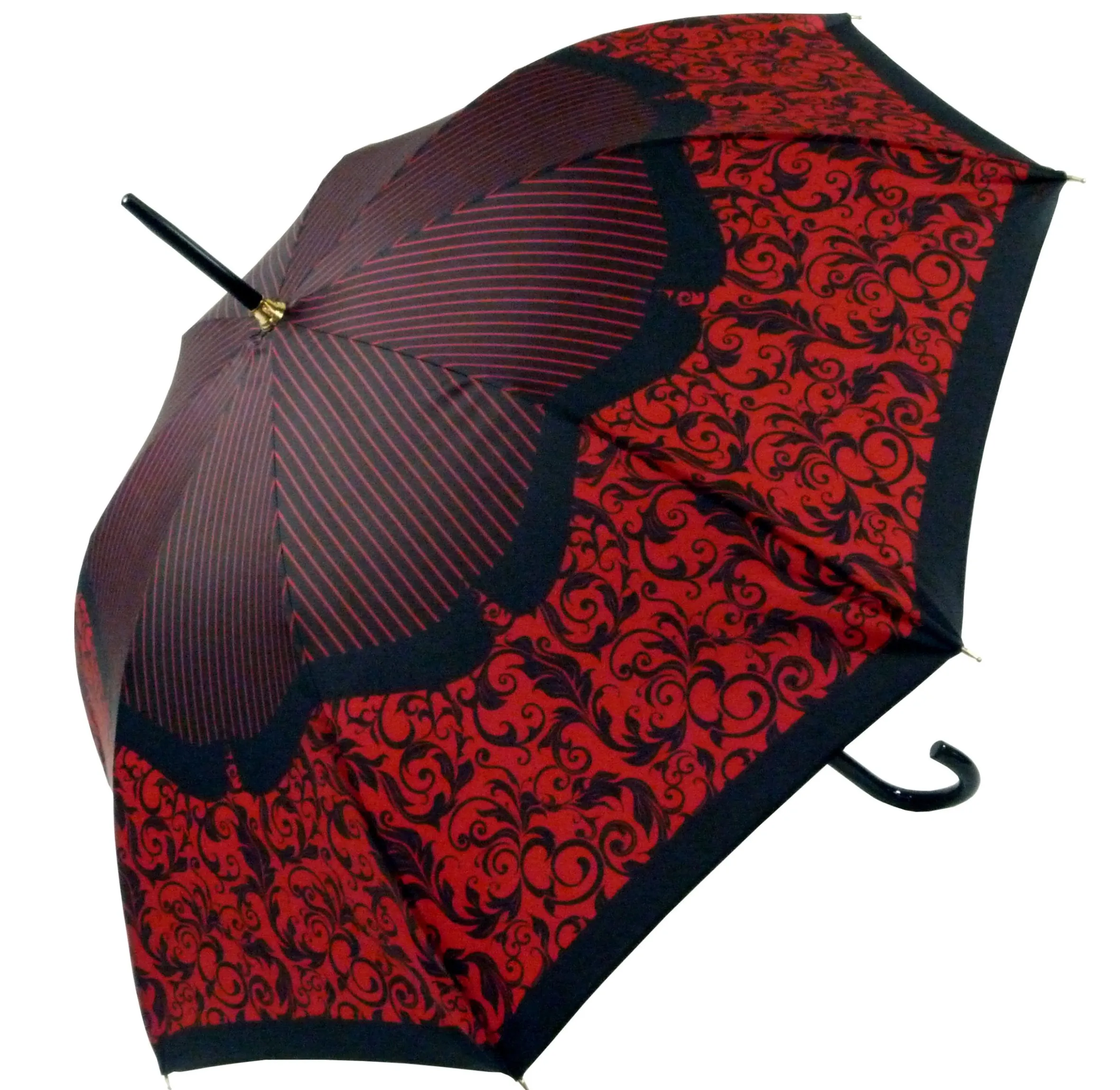 Guy De Jean "Brocart" Noir Et Rouge