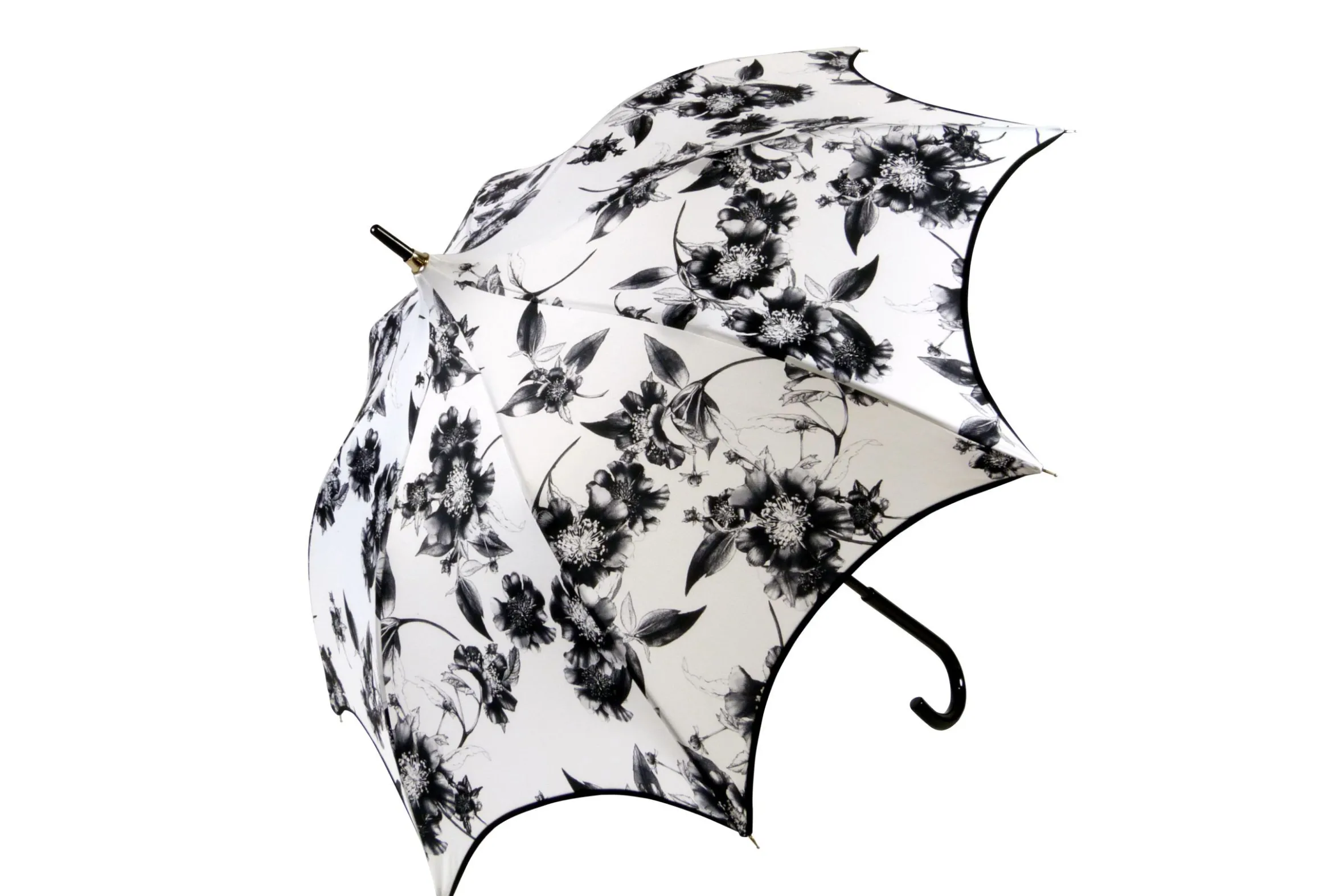 Guy De Jean "Charme" Fleurs Noir Et Blanc