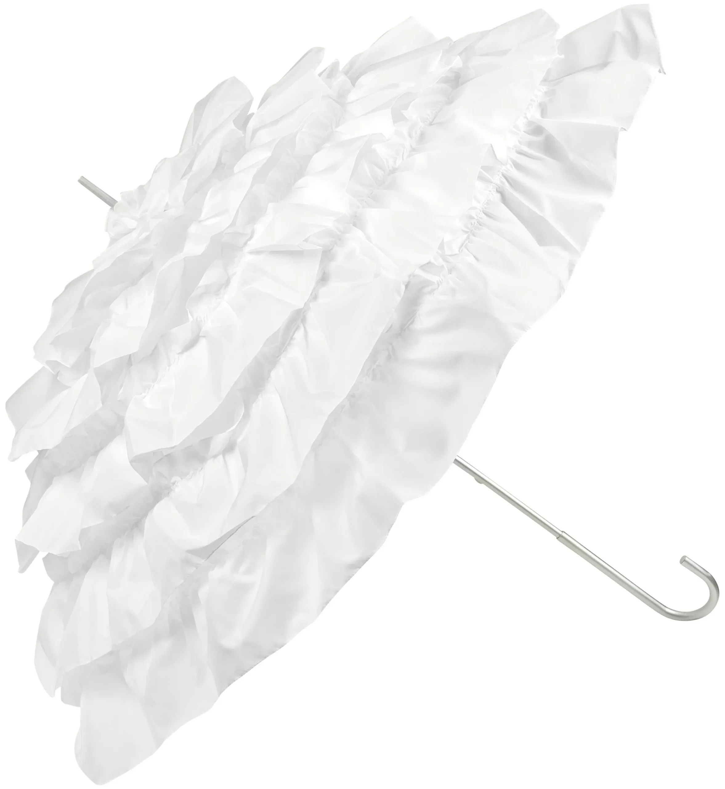 Guy De Jean Ombrelle Volant Blanc