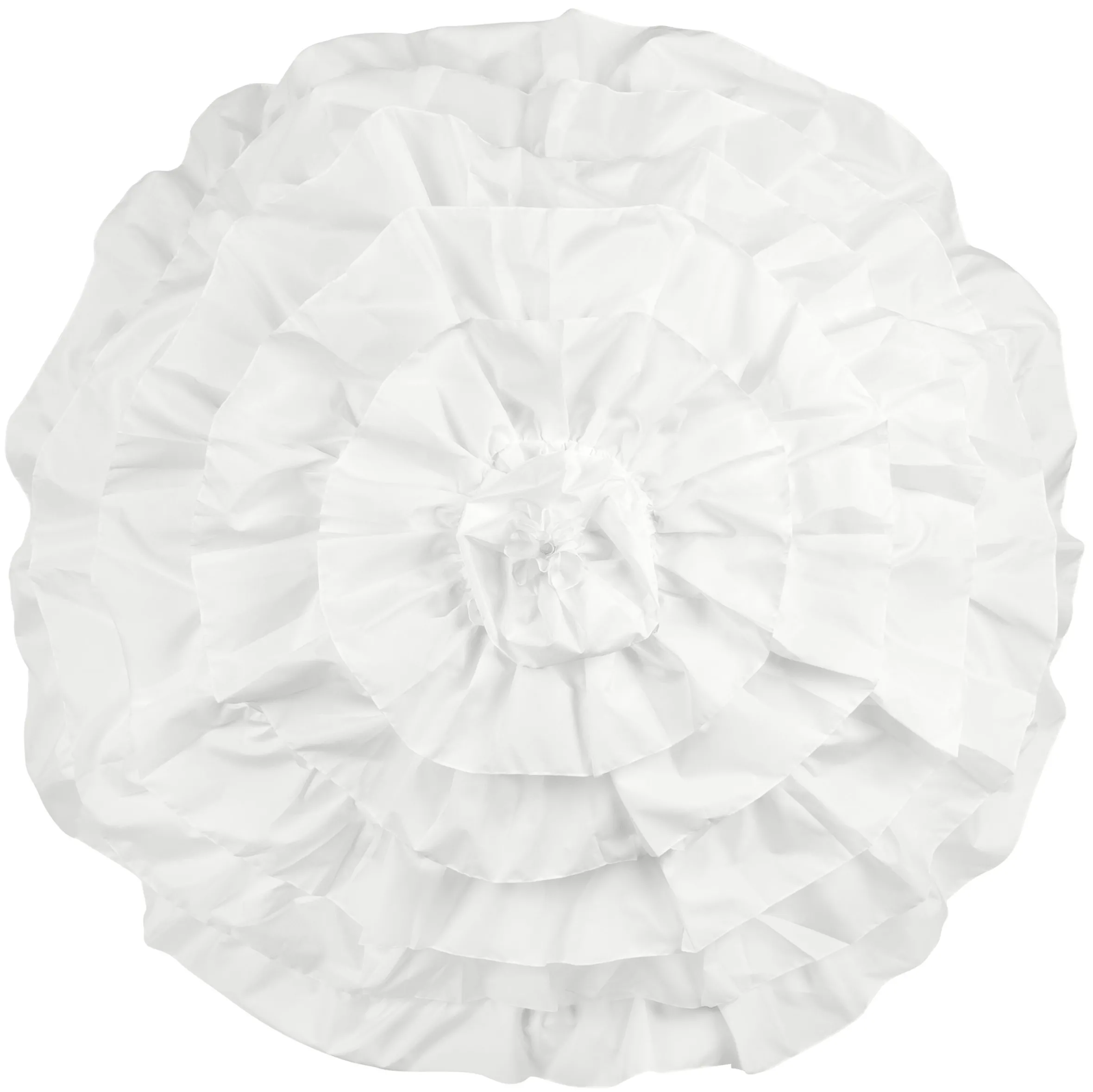 Guy De Jean Ombrelle Volant Blanc